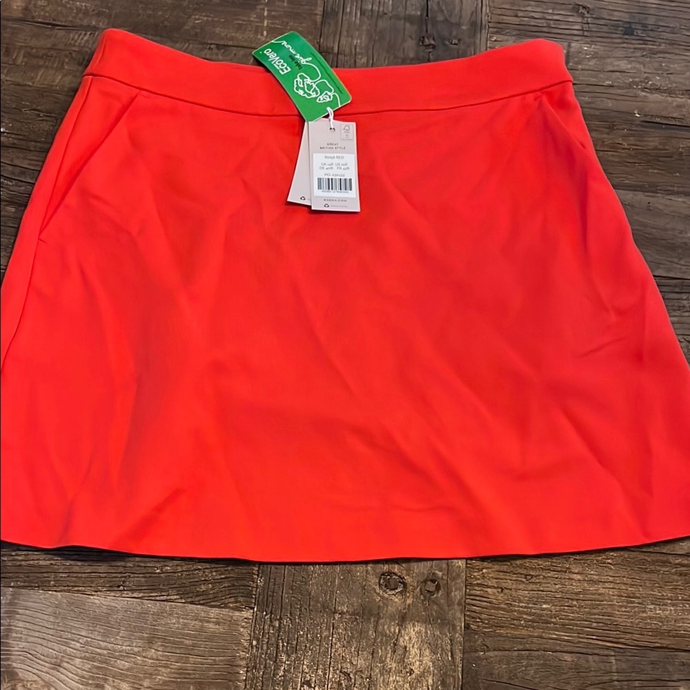 Boden Bright Red Mini Skirt